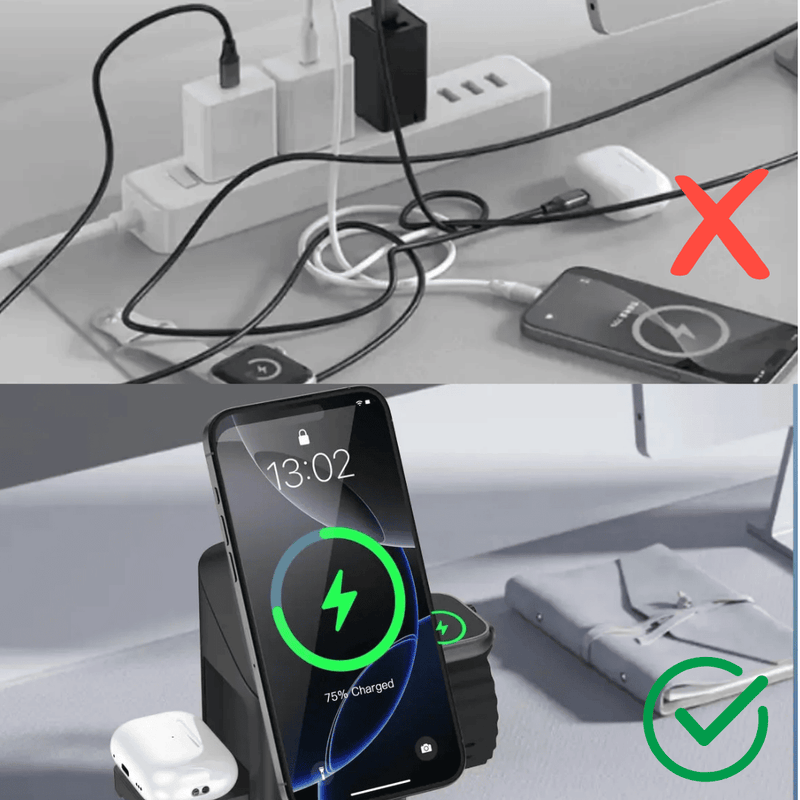 EvoVolt Station Carregador por Indução 3 em 1