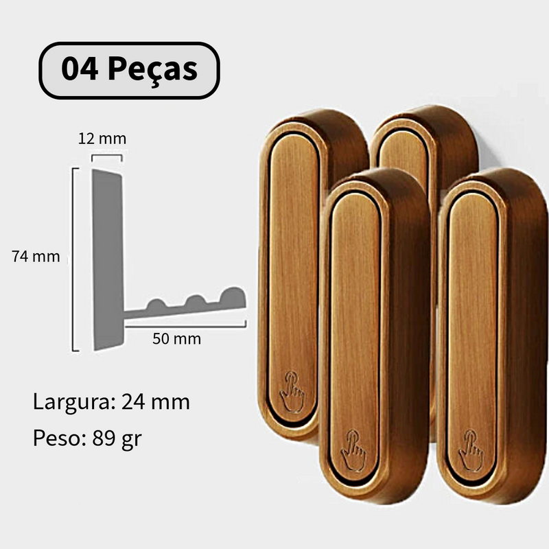 LuxeFold Hangers - Ganchos Fixadores Dobráveis