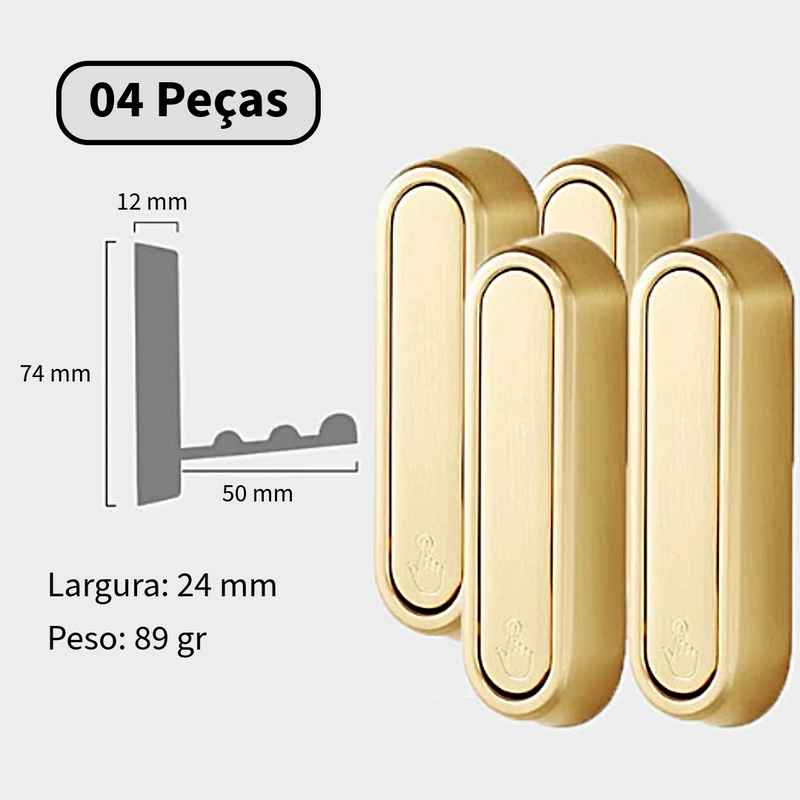 LuxeFold Hangers - Ganchos Fixadores Dobráveis