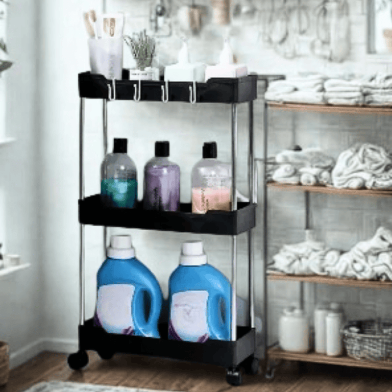RodArk – Organizador Modular Estreito com Rodízios e Múltiplos Níveis
