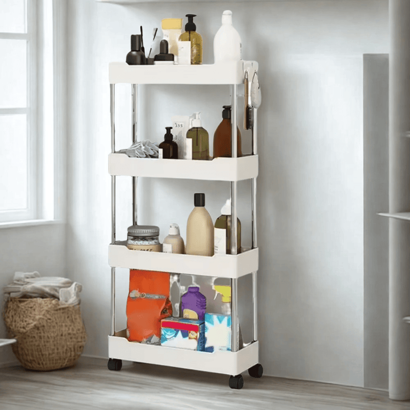RodArk – Organizador Modular Estreito com Rodízios e Múltiplos Níveis
