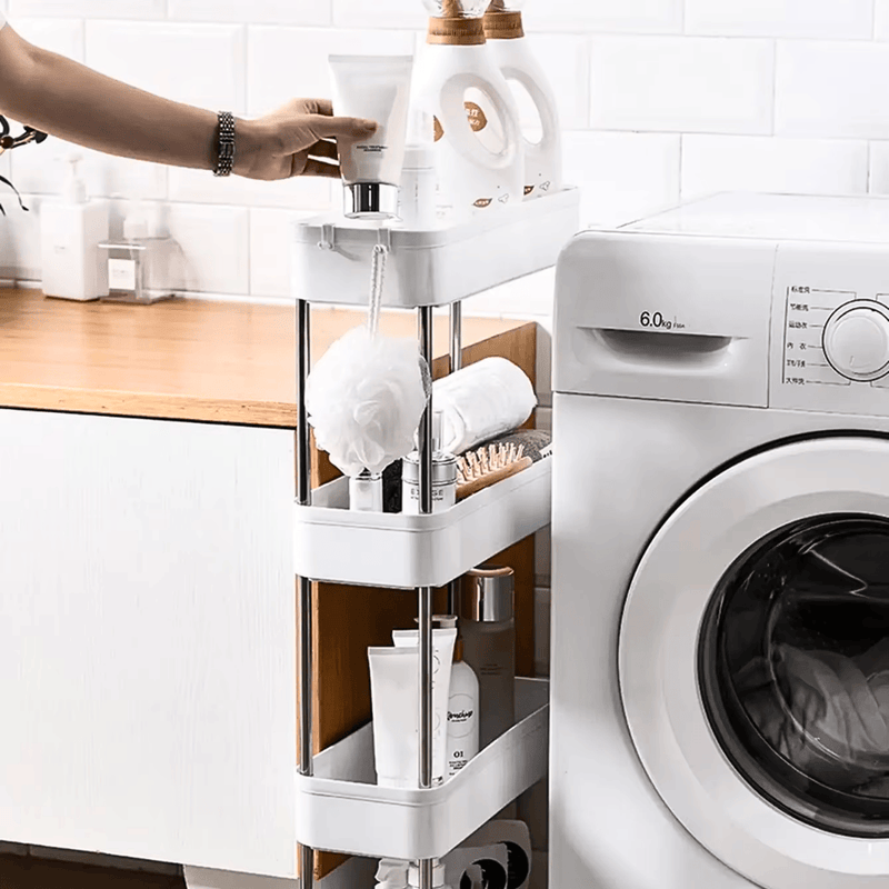 RodArk – Organizador Modular Estreito com Rodízios e Múltiplos Níveis