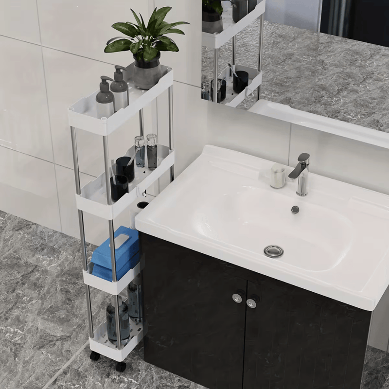 RodArk – Organizador Modular Estreito com Rodízios e Múltiplos Níveis