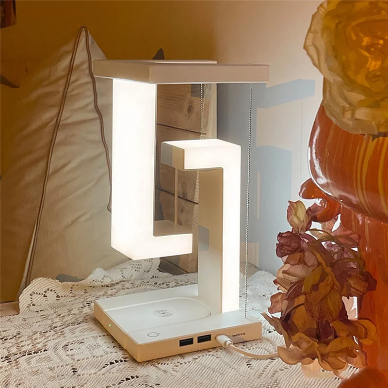 LumiCharge Duo Luminária com Carregador por Indução